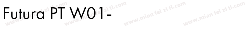 Futura PT W01字体转换